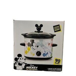 Disney Mickey The True Original 2 Quart Slow Cooker with Removable Stoneware